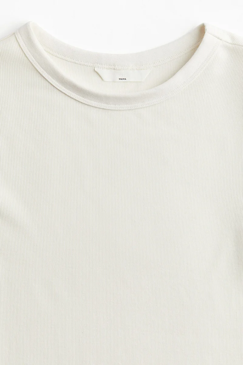 H&M  MAMA Ribbed jersey top for Women | Best Price UAE